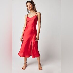 Free People Right This Way Bias Slip Dress